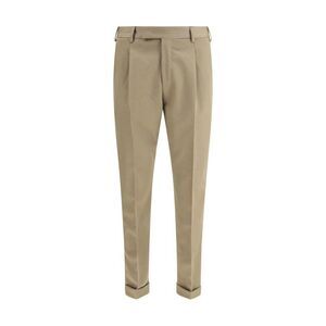 PT Torino Rebel Virgin Wool Tailored Trousers Men Green Bottoms
